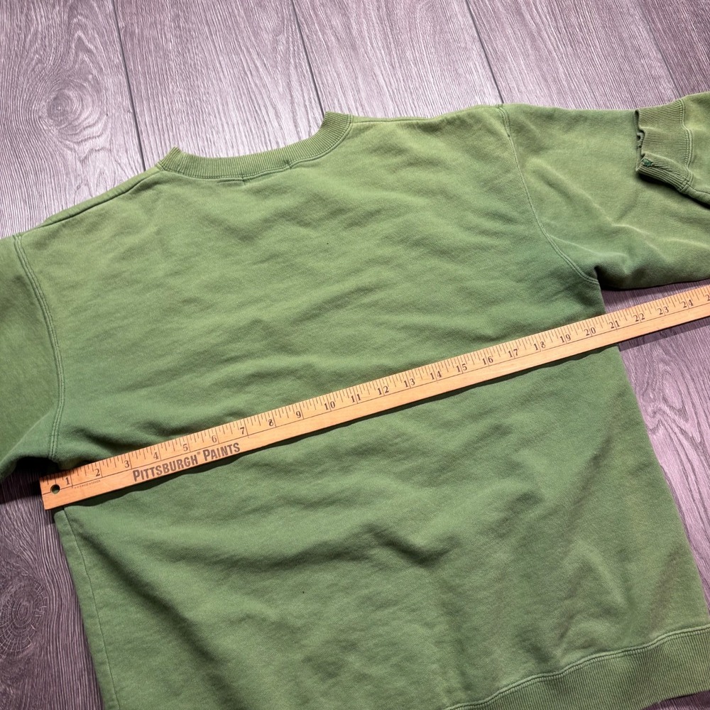 Vintage 90s Club Monaco Green Crewneck Sweatshirt Medium Cmx Rare - Picture 7 of 8